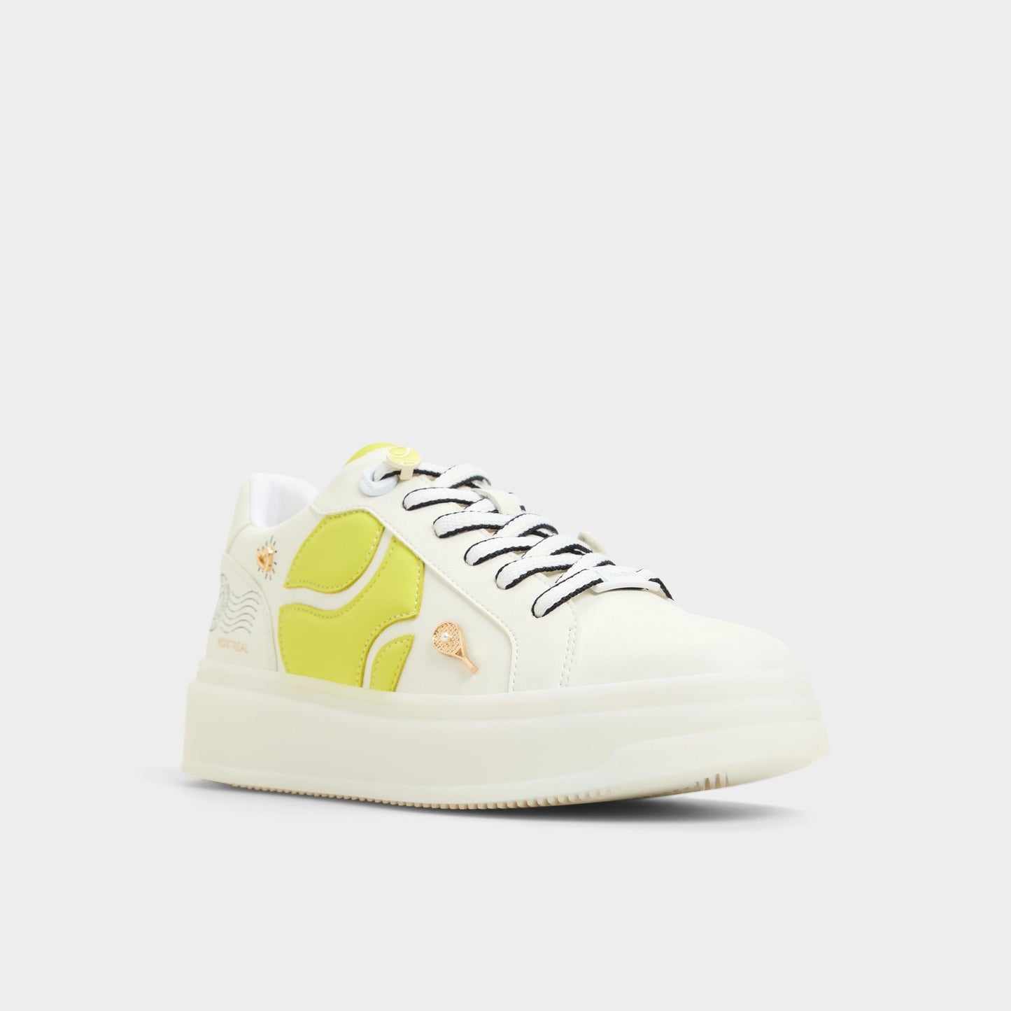 Clubchamp White Combo Women's Platform and wedge sneakers - Low top sneaker - White Combo