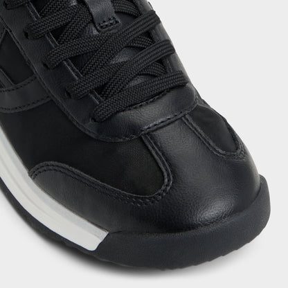 Stepcount Black Women's Low top sneakers - Jogger sneaker, Jogger sole - Black