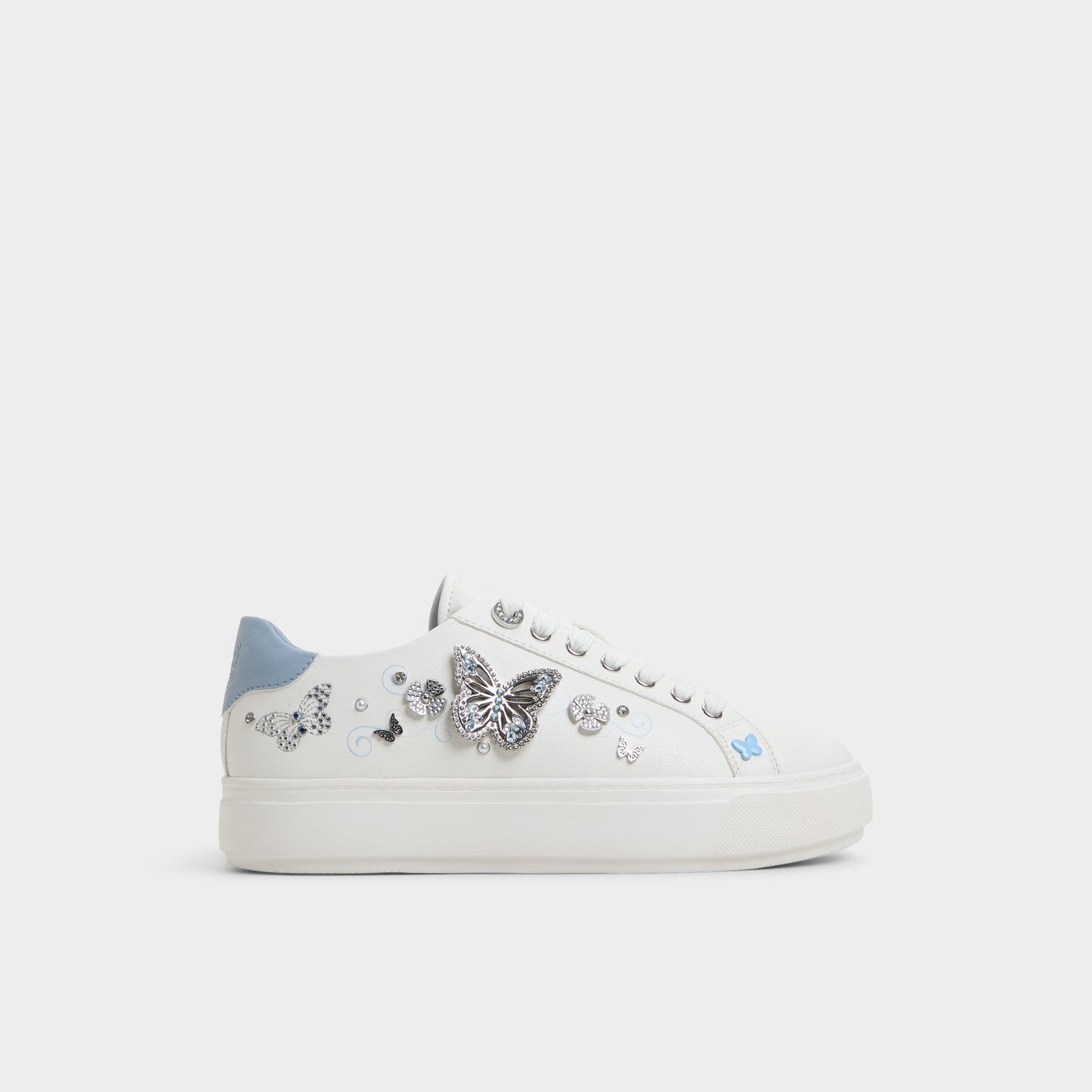 Saxony White/Multi Women's Platform and wedge sneakers - Low top sneaker - White/Multi