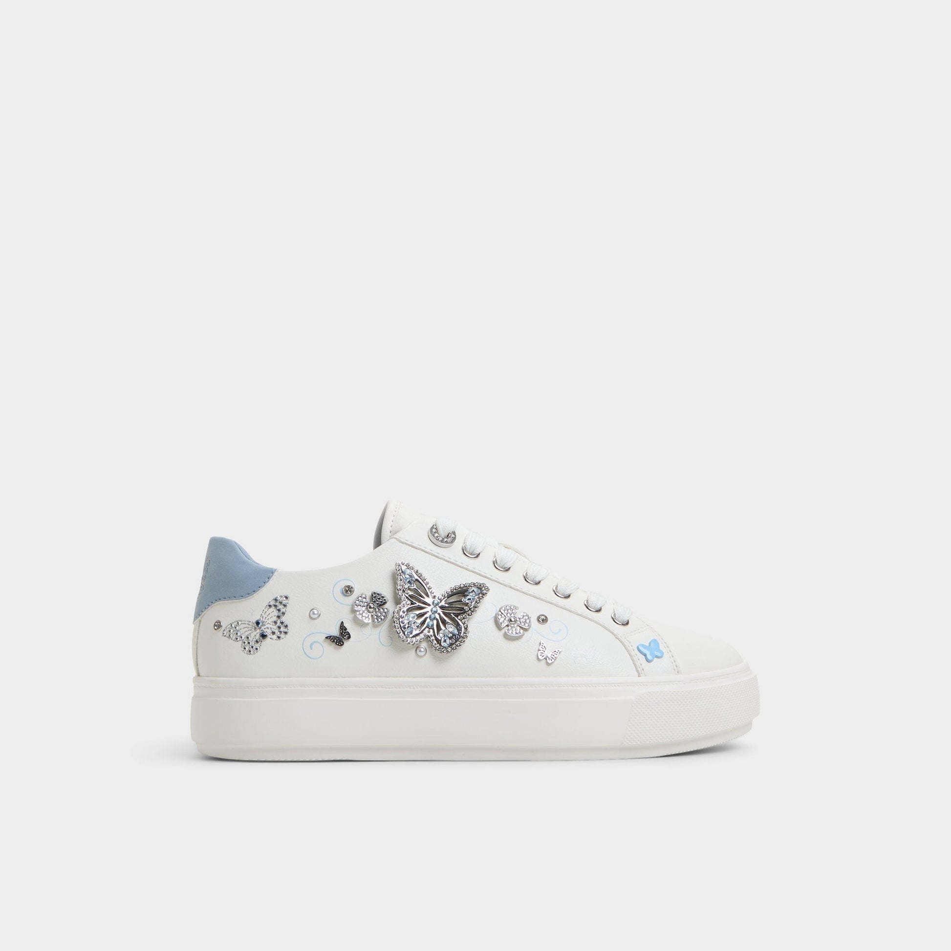 Saxony White/Multi Women's Platform and wedge sneakers - Low top sneaker - White/Multi
