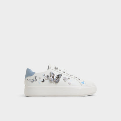 Saxony White/Multi Women's Platform and wedge sneakers - Low top sneaker - White/Multi