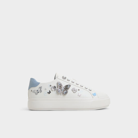 Saxony White/Multi Women's Platform and wedge sneakers - Low top sneaker - White/Multi