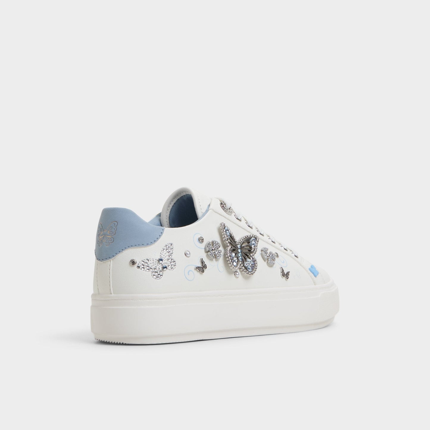 Saxony White/Multi Women's Platform and wedge sneakers - Low top sneaker - White/Multi