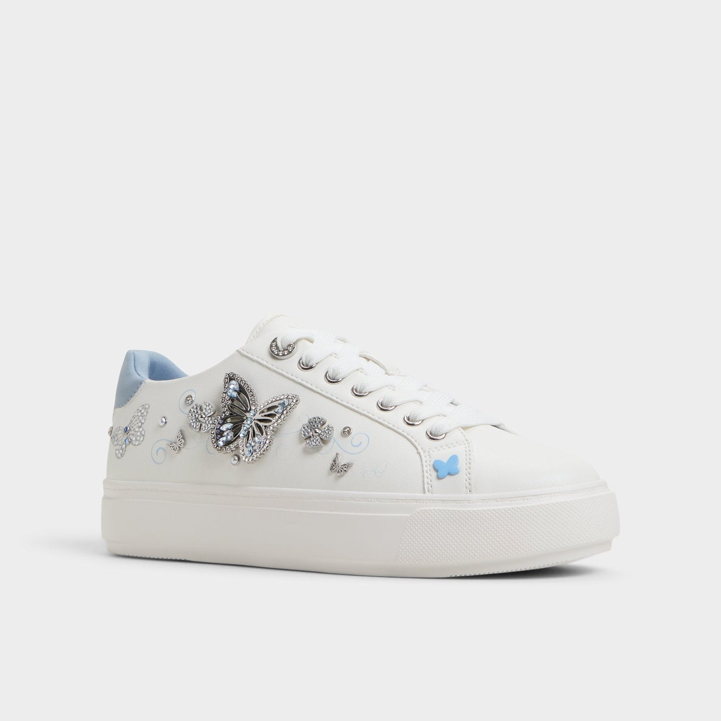Saxony White/Multi Women's Platform and wedge sneakers - Low top sneaker - White/Multi