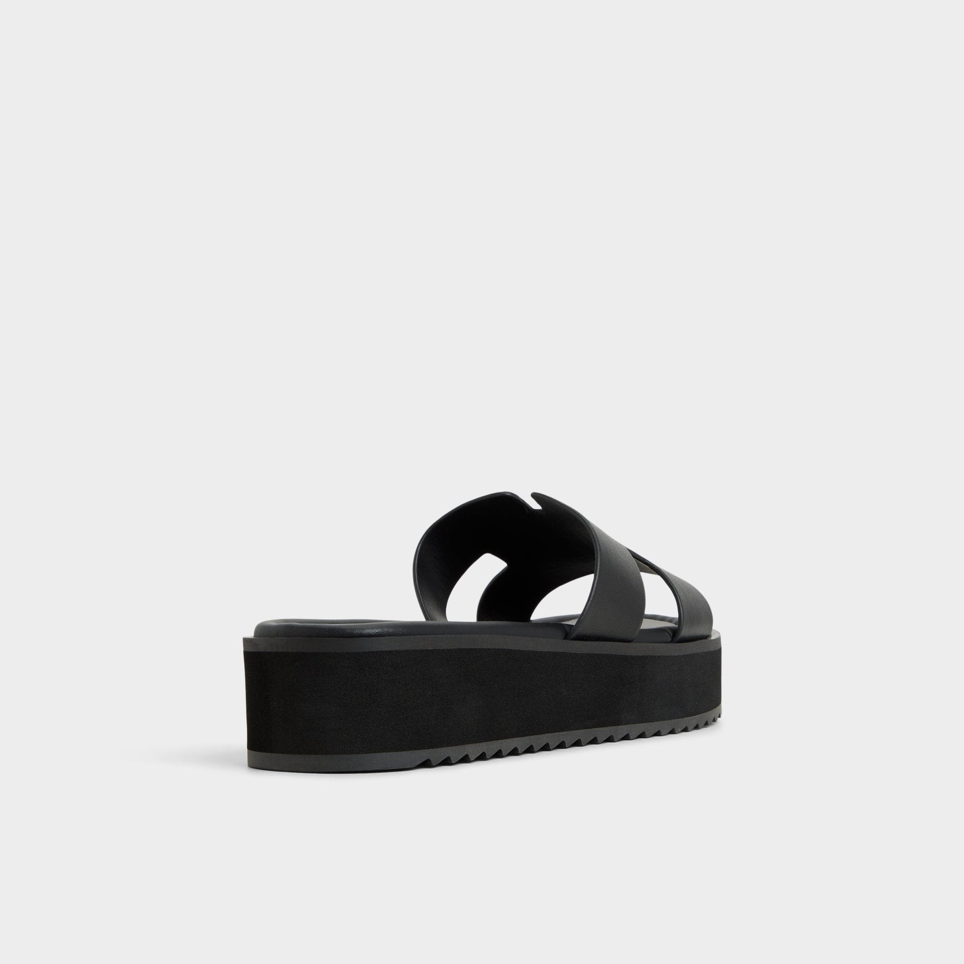 Anayelie in Black - Slide sandal, Platform - Black