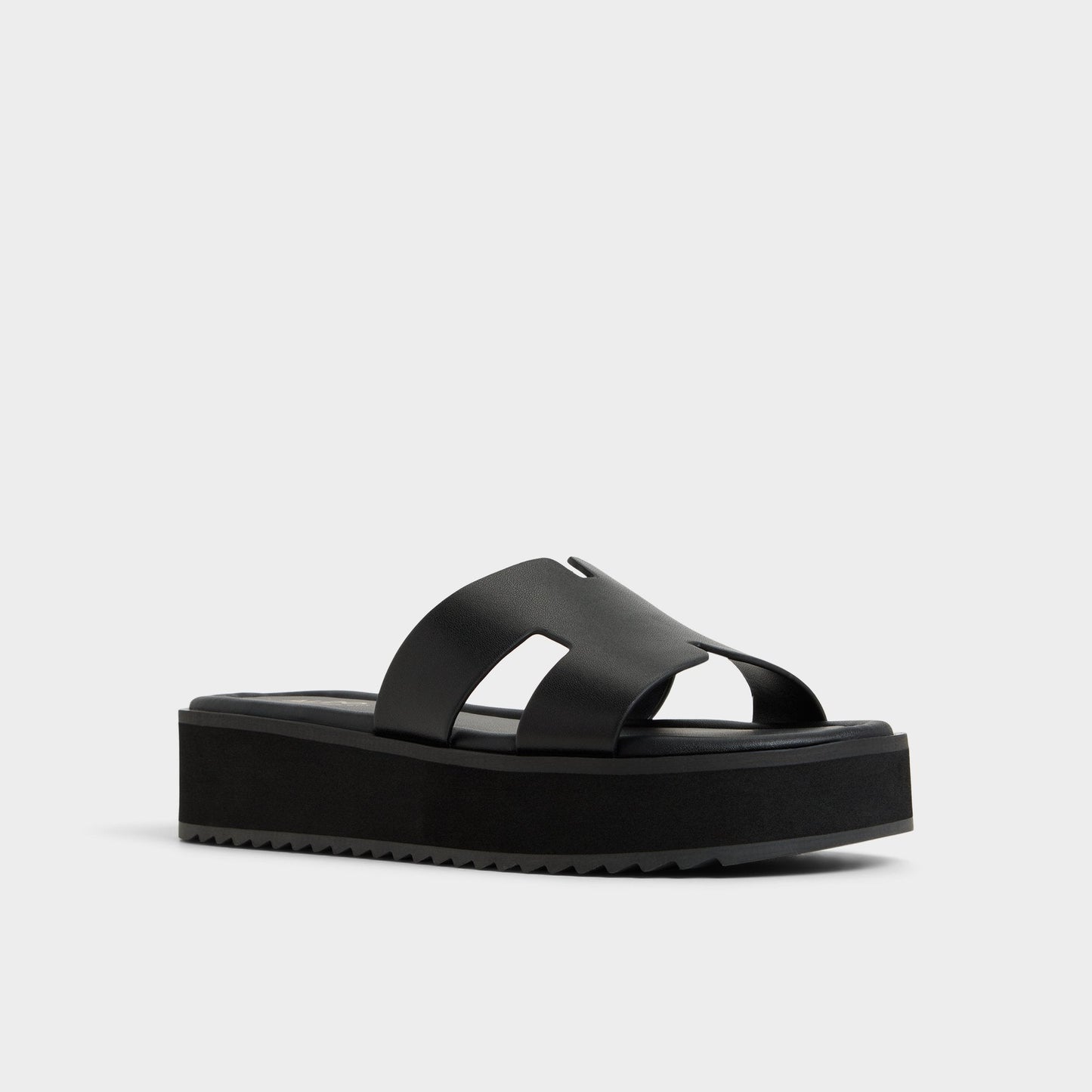 Anayelie in Black - Slide sandal, Platform - Black