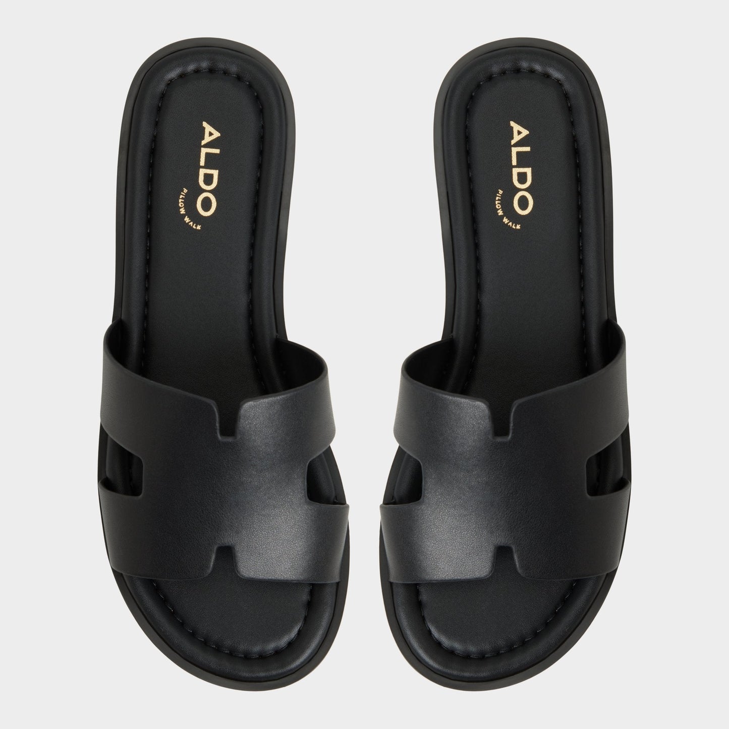 Anayelie in Black - Slide sandal, Platform - Black