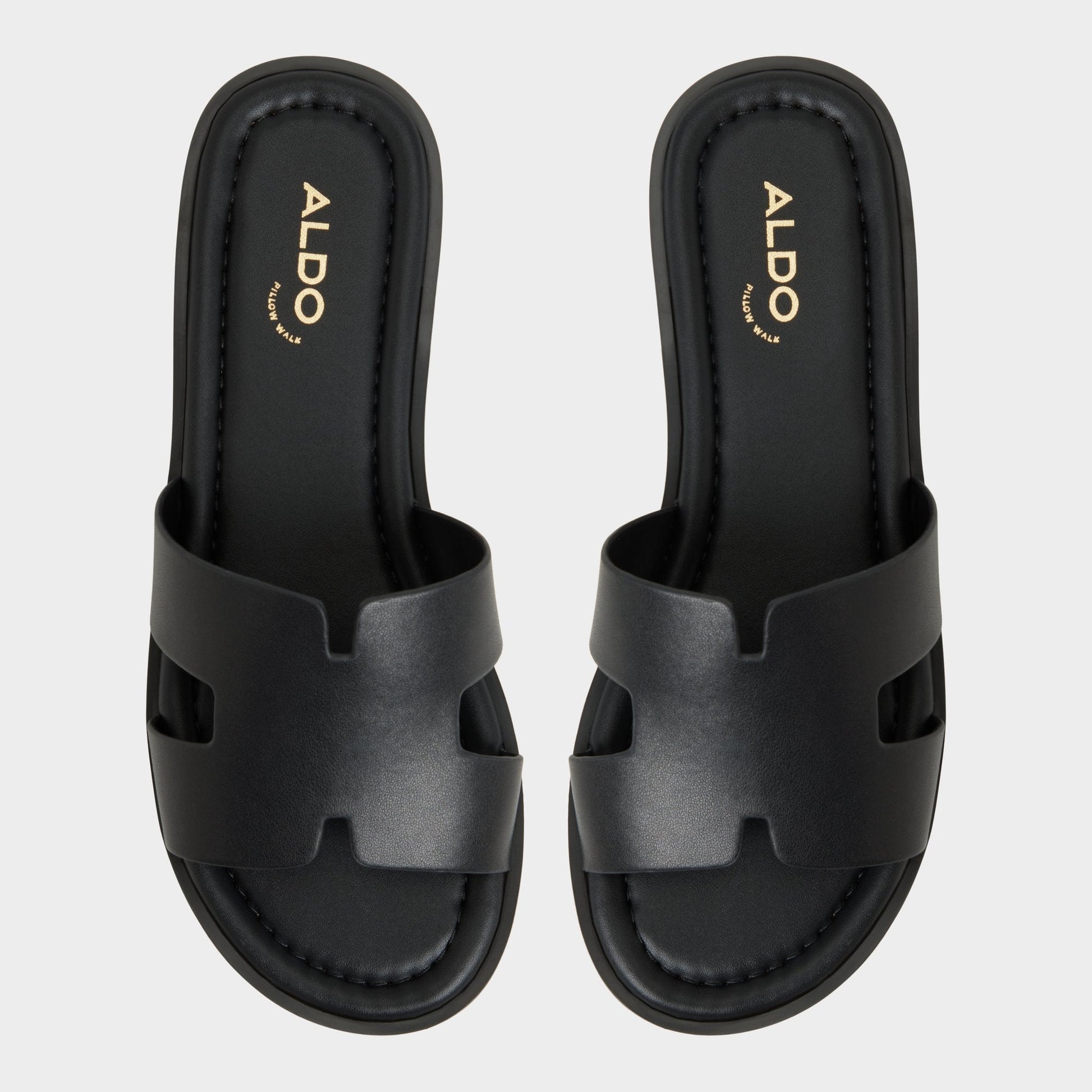 Anayelie in Black - Slide sandal, Platform - Black