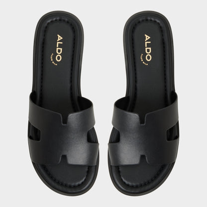 Anayelie in Black - Slide sandal, Platform - Black