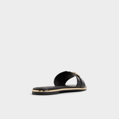 Darlina in Black - Slide sandal - Black