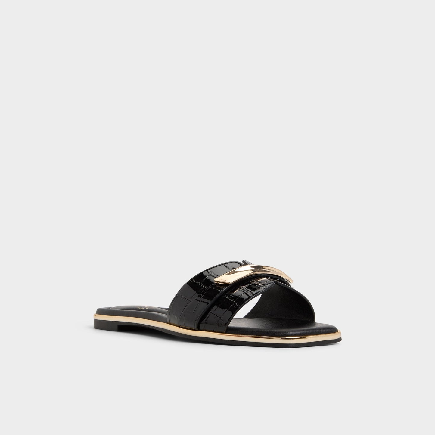 Darlina in Black - Slide sandal - Black
