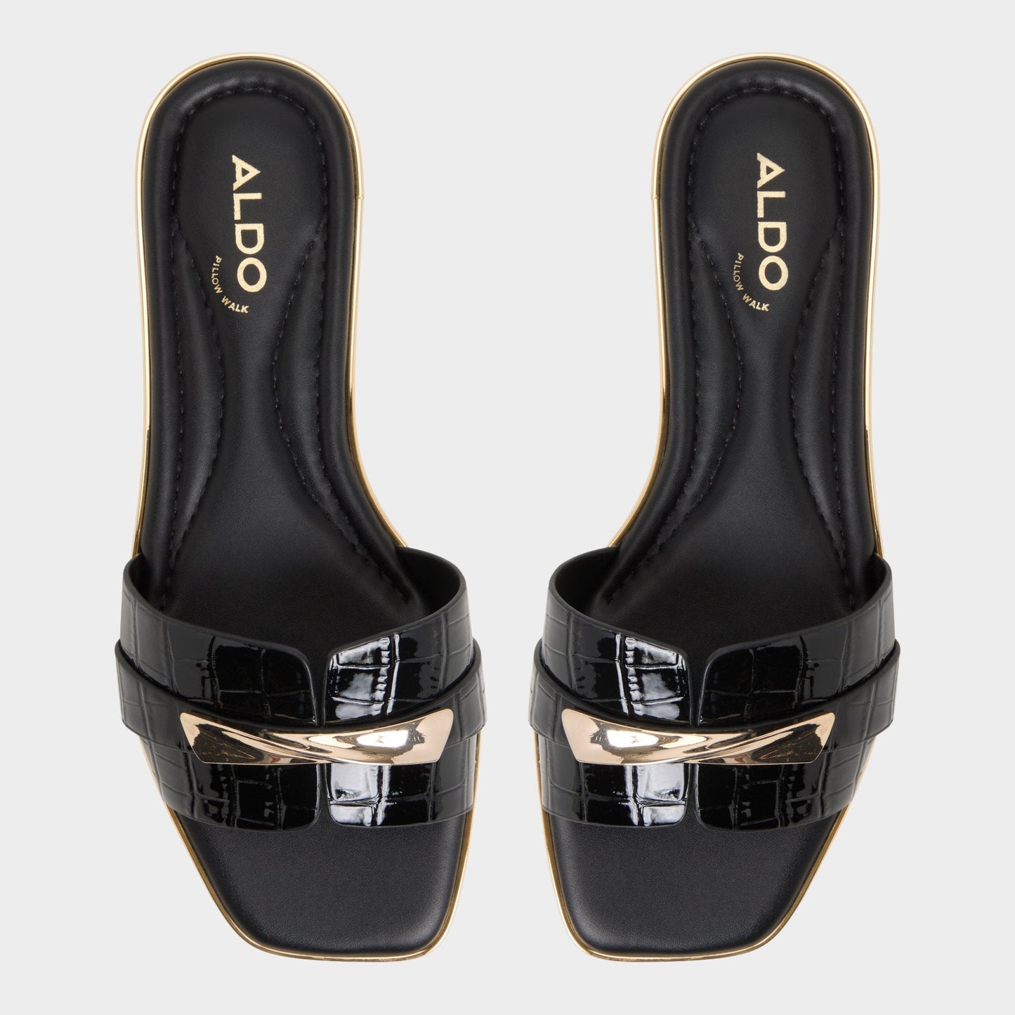 Darlina in Black - Slide sandal - Black