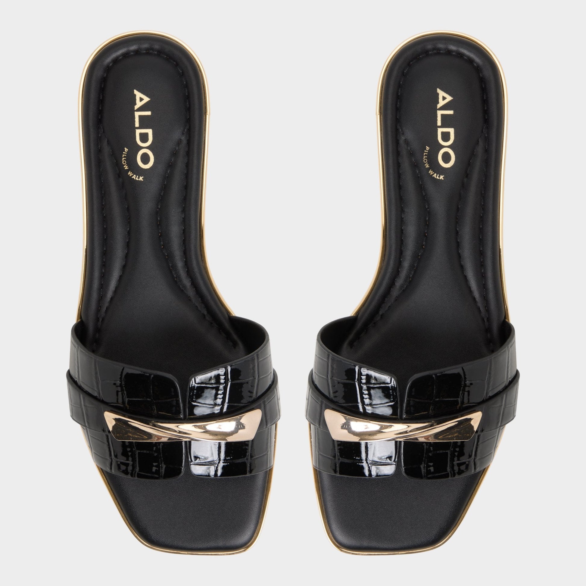 Darlina in Black - Slide sandal - Black