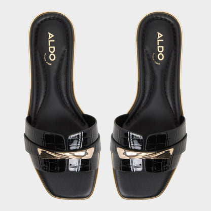 Darlina in Black - Slide sandal - Black
