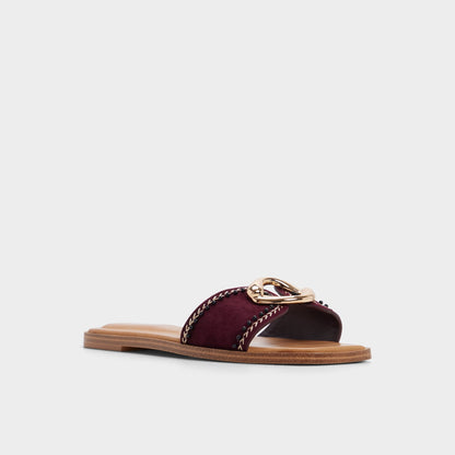 Biggin in Bordo - Slide sandal - Bordo