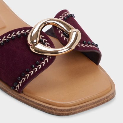 Biggin in Bordo - Slide sandal - Bordo