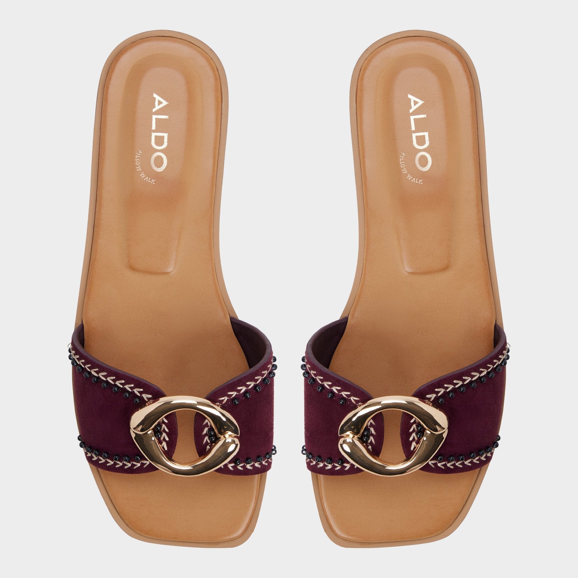 Biggin in Bordo - Slide sandal - Bordo