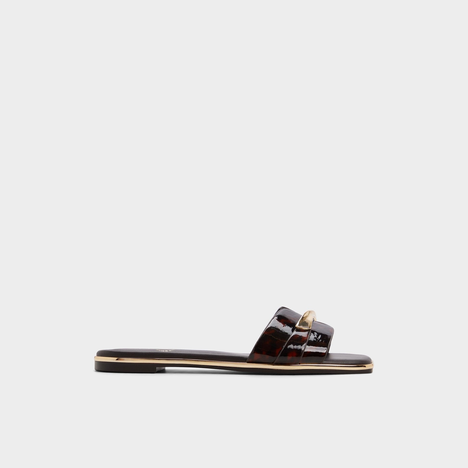 Darlina in Open Brown - Slide sandal - Open brown