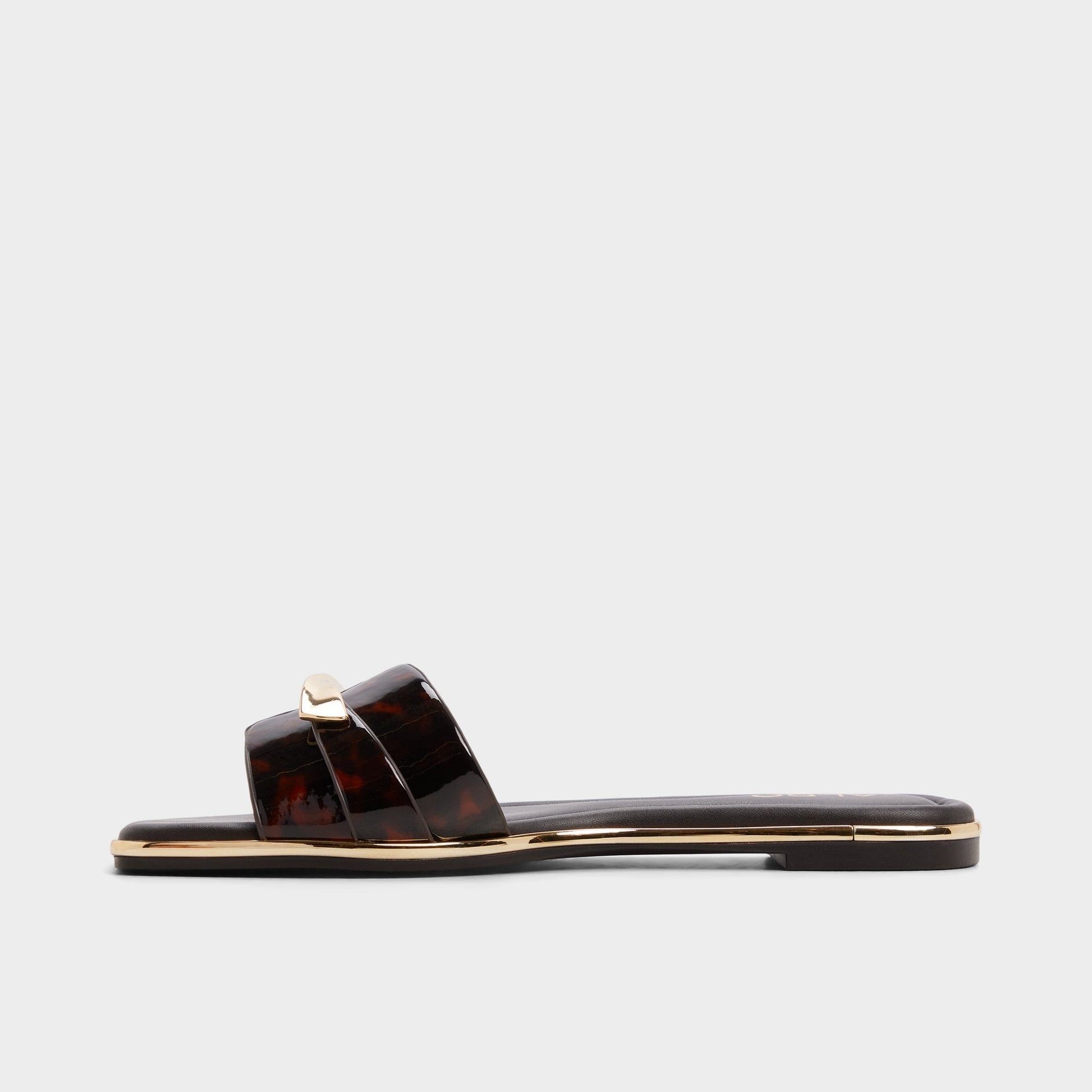 Darlina in Open Brown - Slide sandal - Open brown