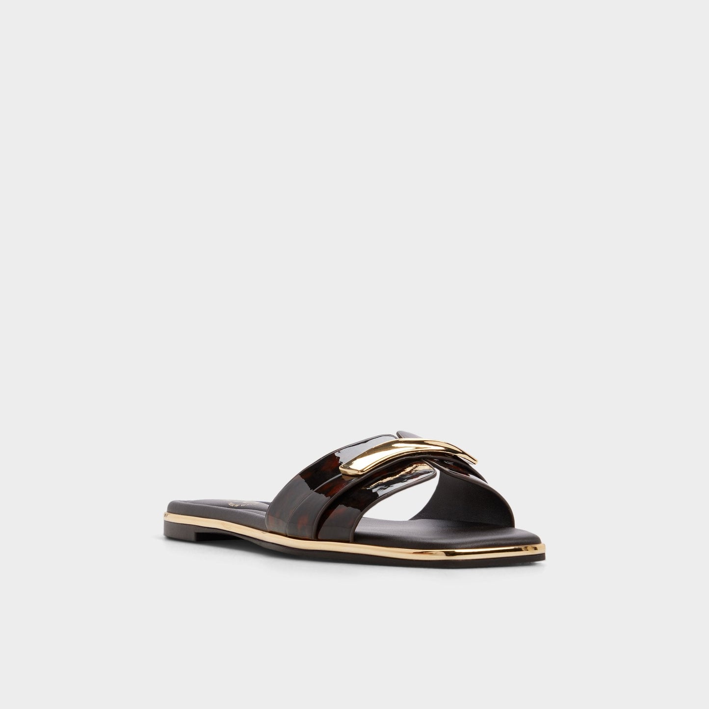 Darlina in Open Brown - Slide sandal - Open brown