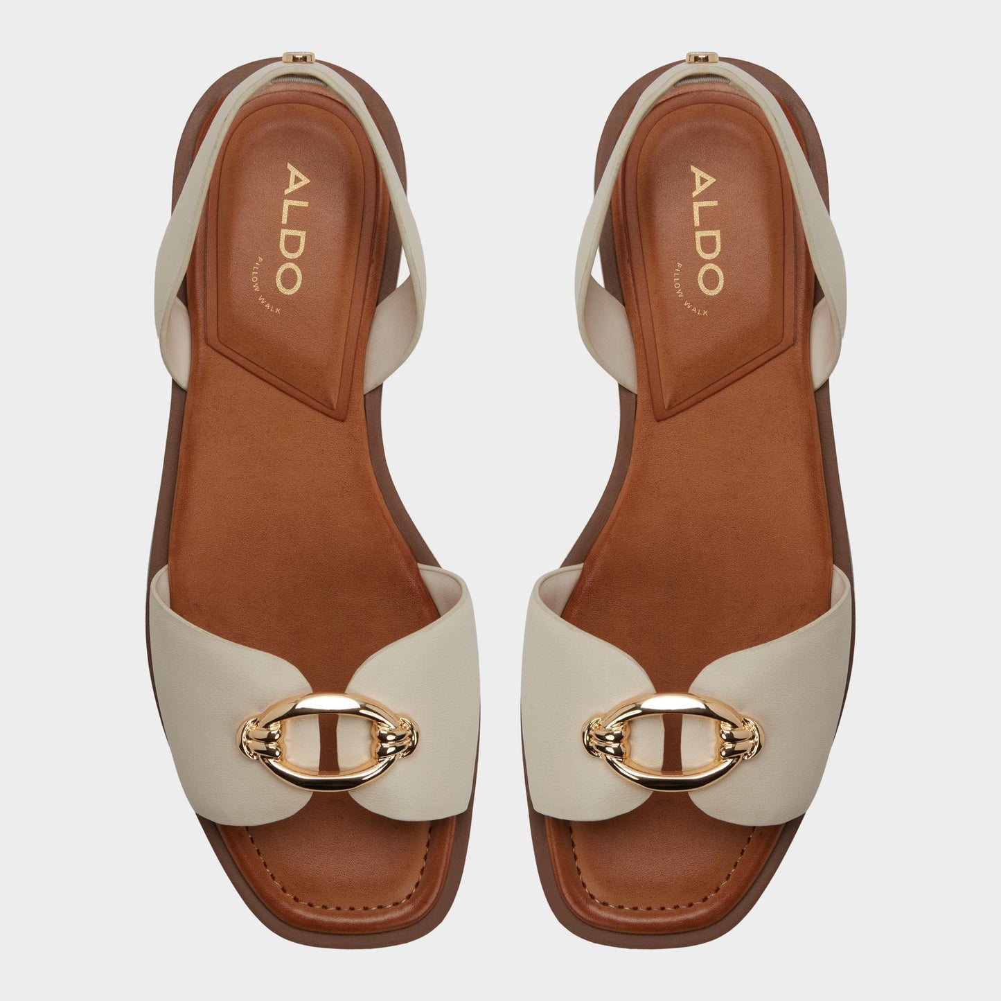 Calelian in Other White - Flat sandal - Other white