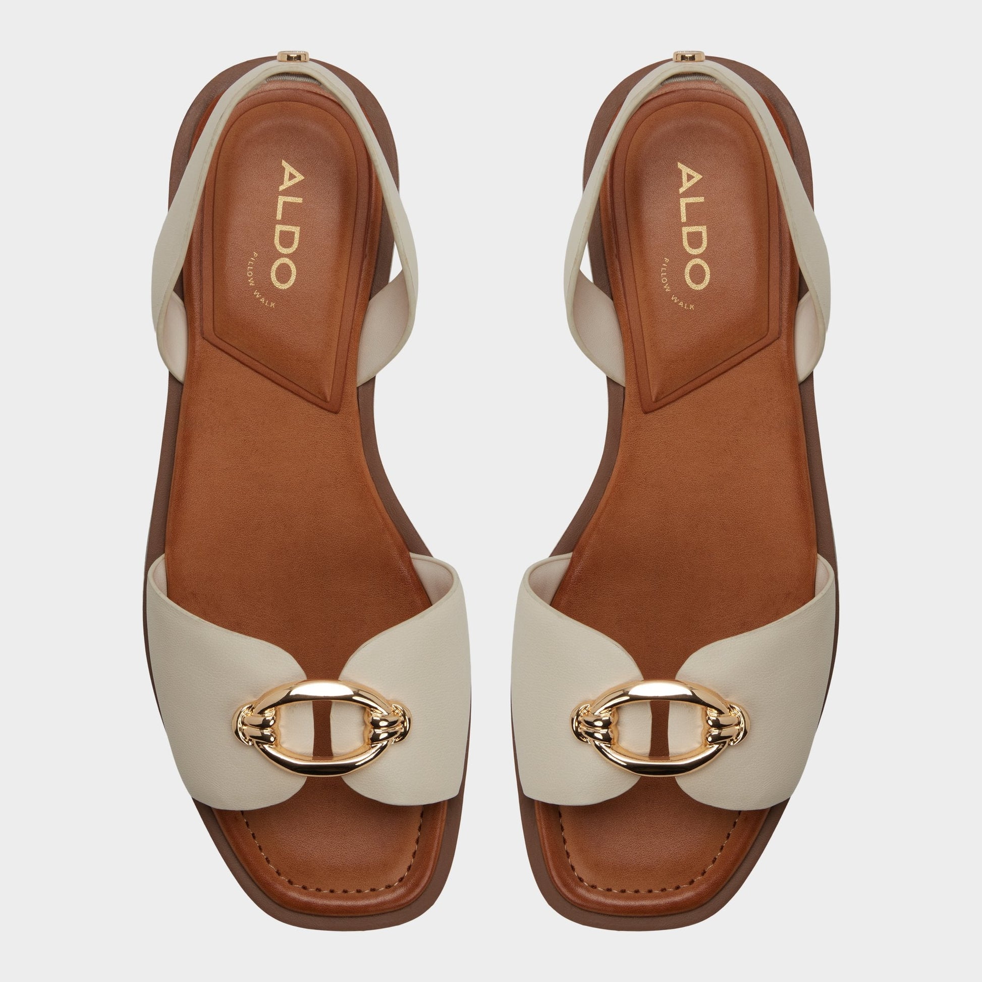 Calelian in Other White - Flat sandal - Other white