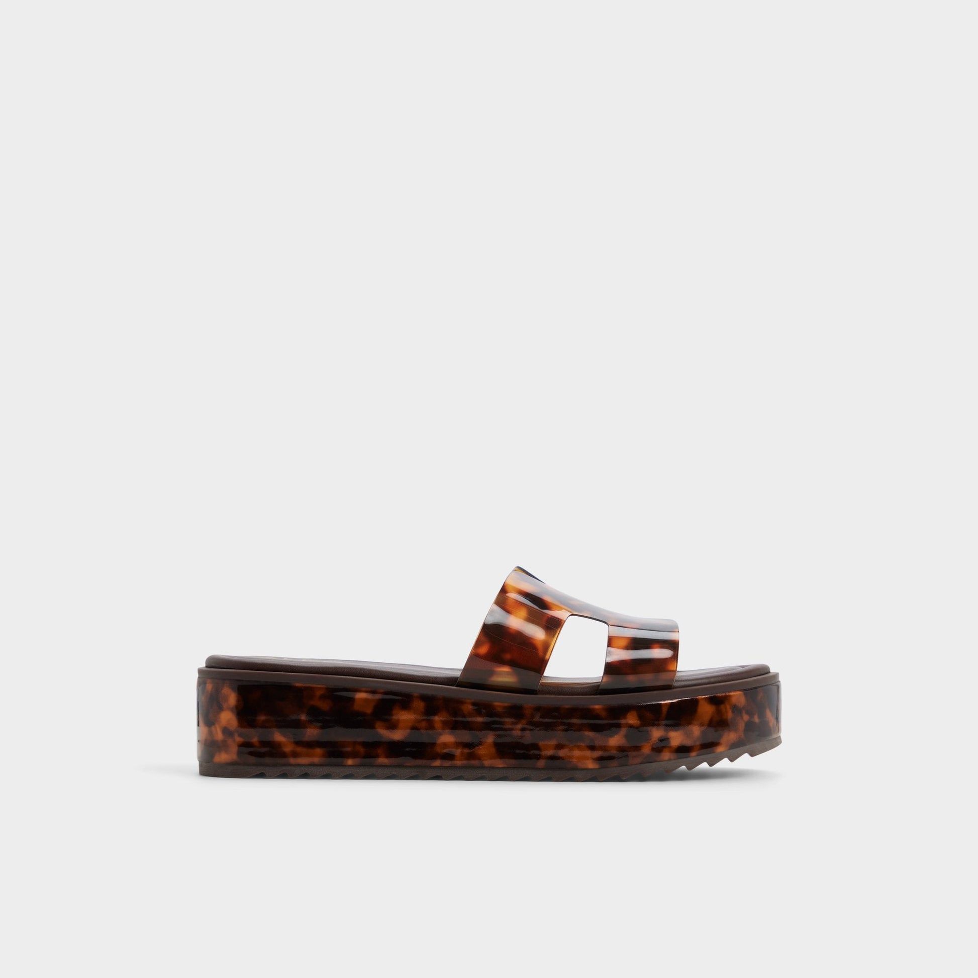 Anayelie in Open Brown - Slide sandal, Platform - Open brown