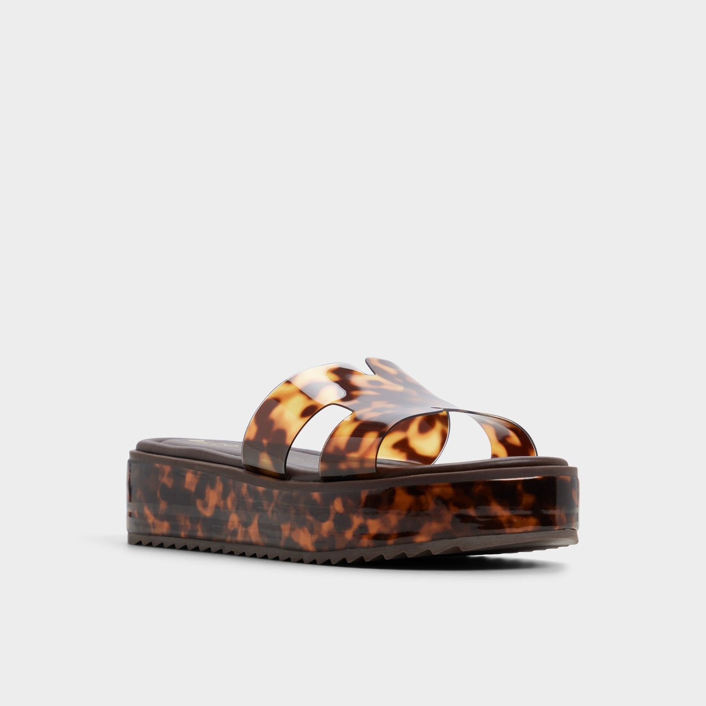 Anayelie in Open Brown - Slide sandal, Platform - Open brown