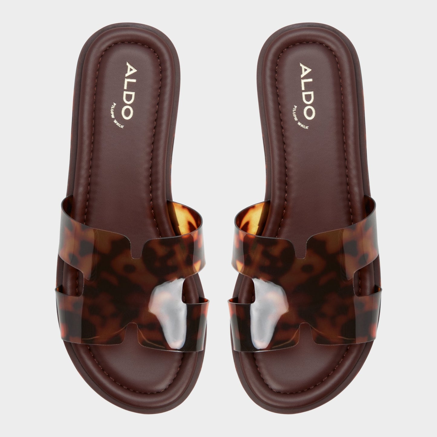 Anayelie in Open Brown - Slide sandal, Platform - Open brown