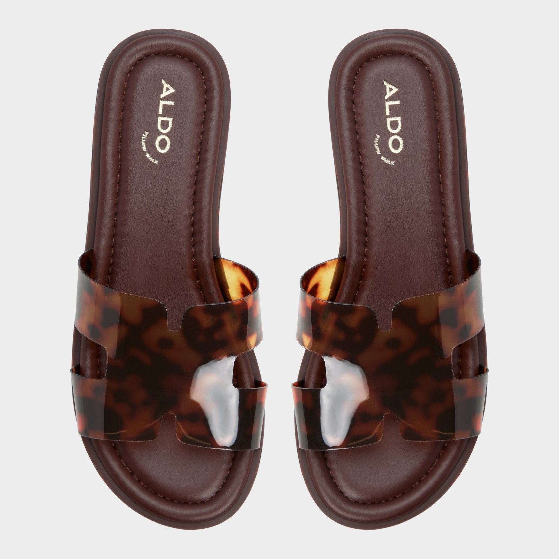 Anayelie in Open Brown - Slide sandal, Platform - Open brown