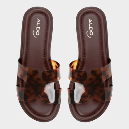 Anayelie in Open Brown - Slide sandal, Platform - Open brown