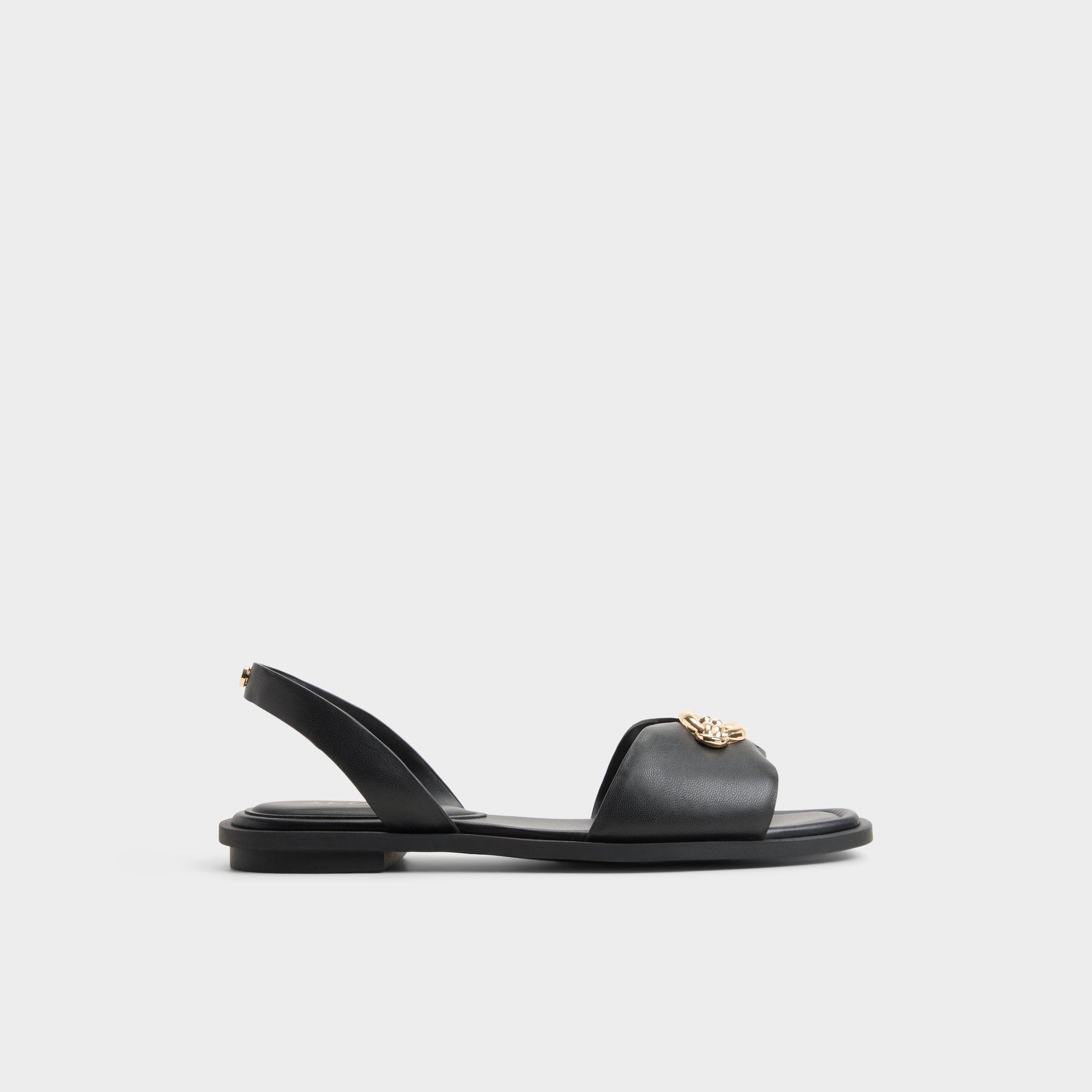 Calelian in Black - Flat sandal - Black