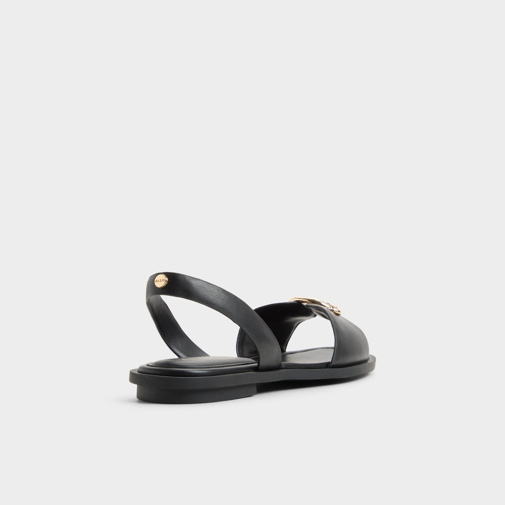 Calelian in Black - Flat sandal - Black