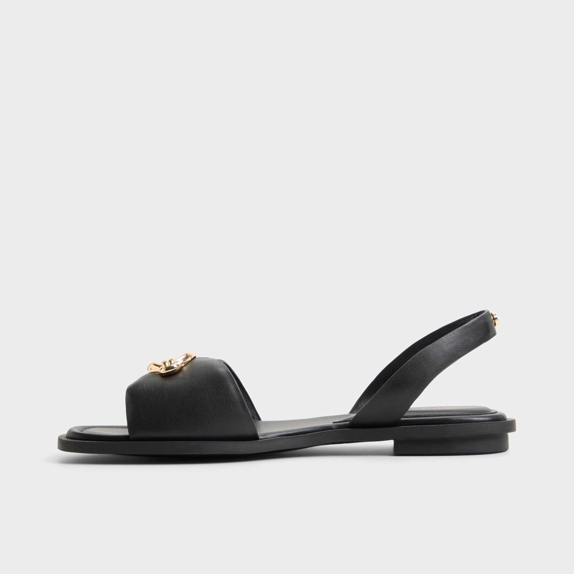 Calelian in Black - Flat sandal - Black