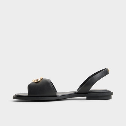 Calelian in Black - Flat sandal - Black