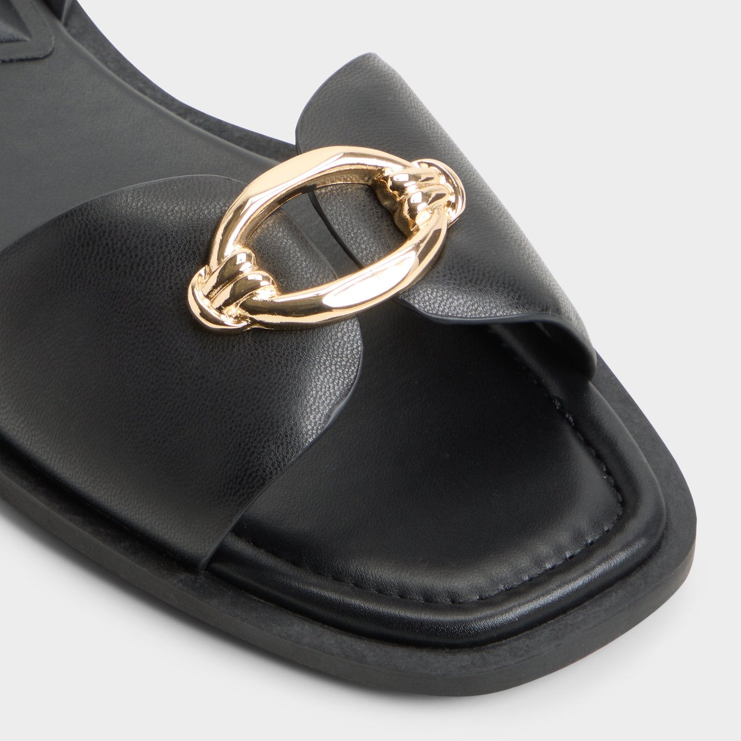 Calelian in Black - Flat sandal - Black