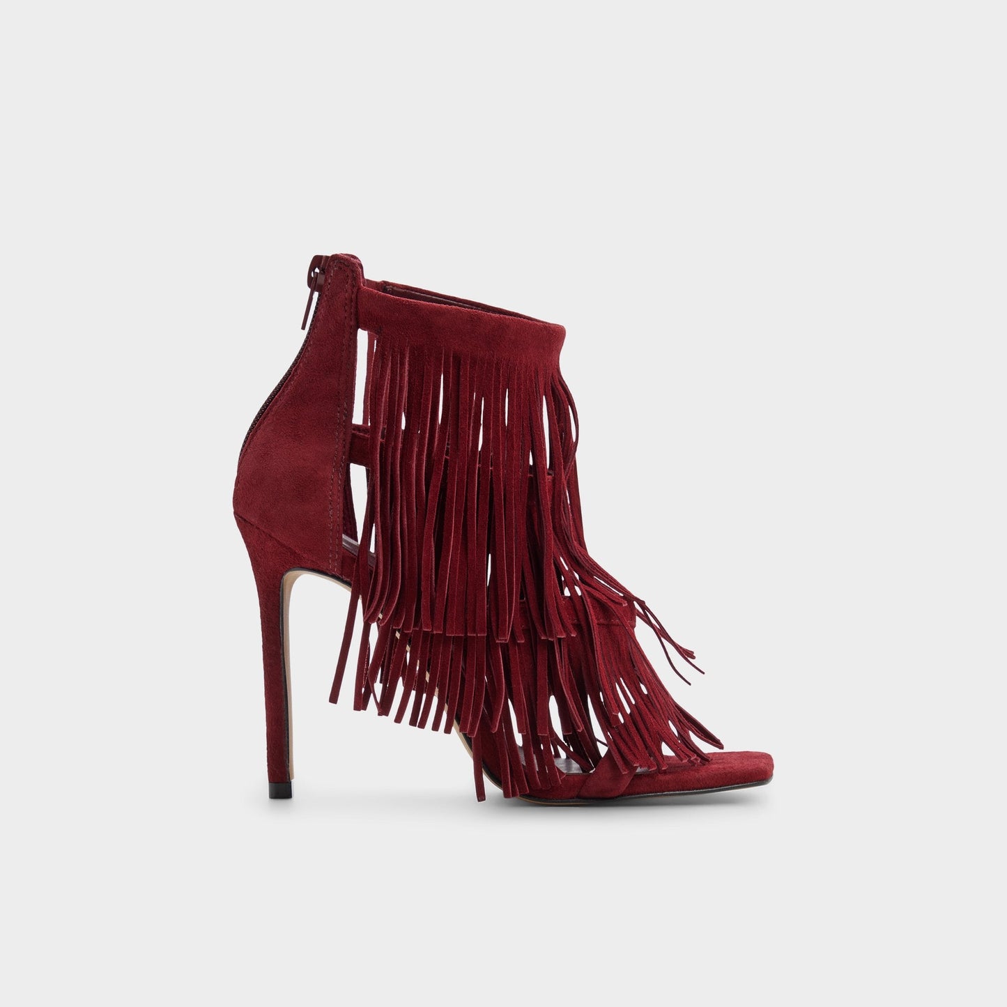 Nahana in Bordo - Strappy heeled sandal, Stiletto heel - Bordo