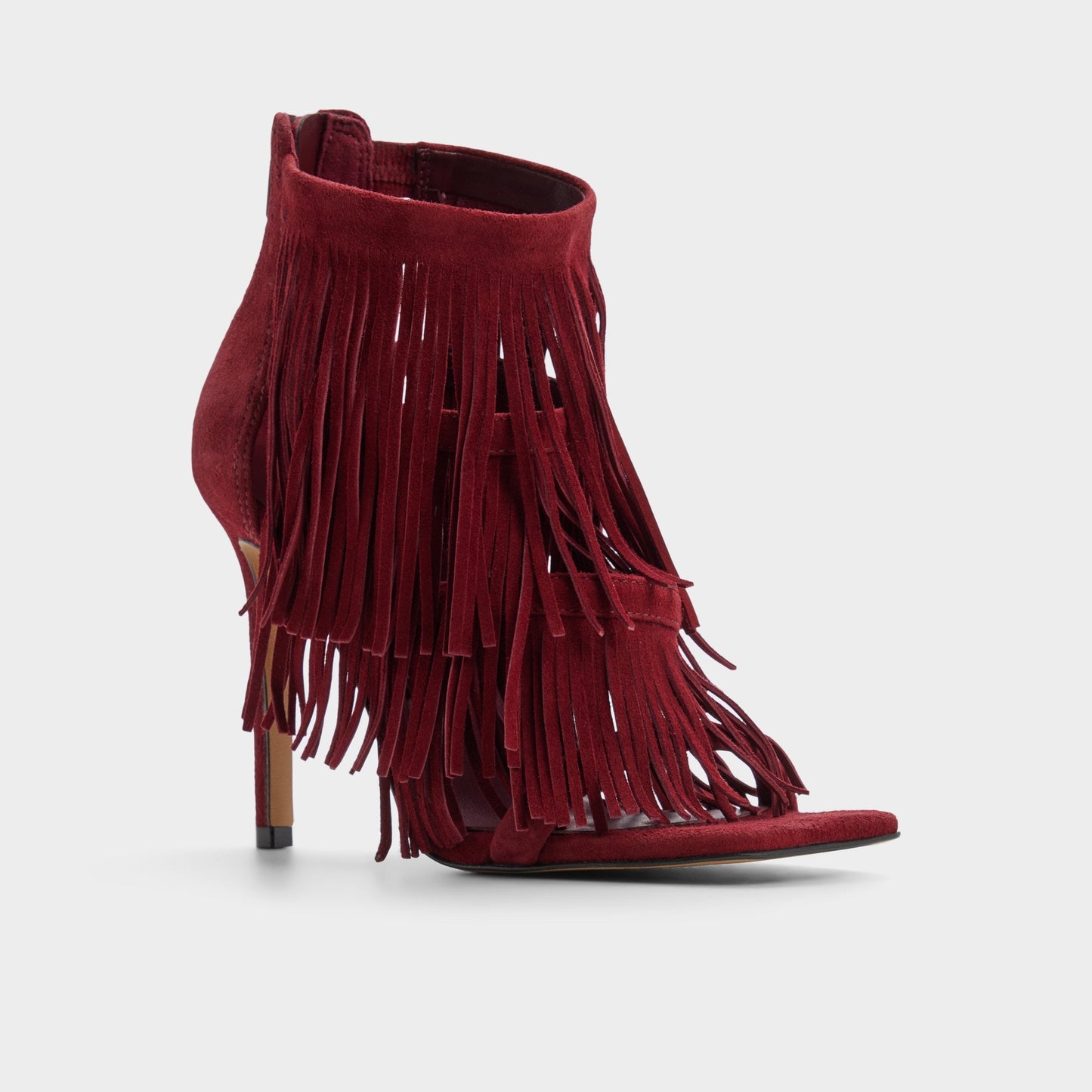 Nahana in Bordo - Strappy heeled sandal, Stiletto heel - Bordo