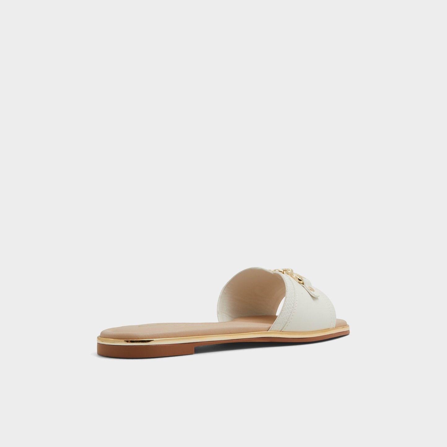 Alamassi Open White Women's Flats - Slide sandal - Open white
