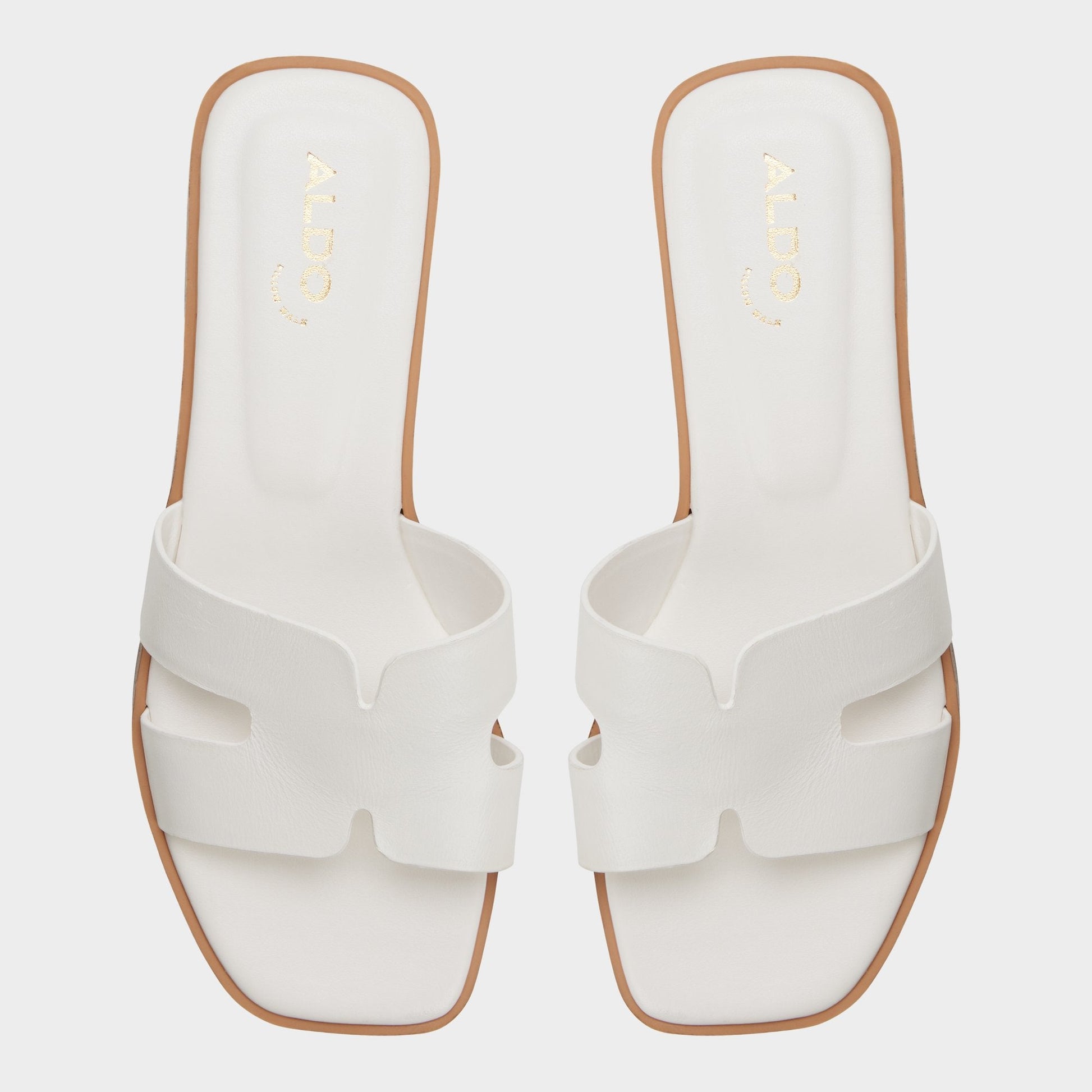 Itsandalb in White - Slide sandal - White