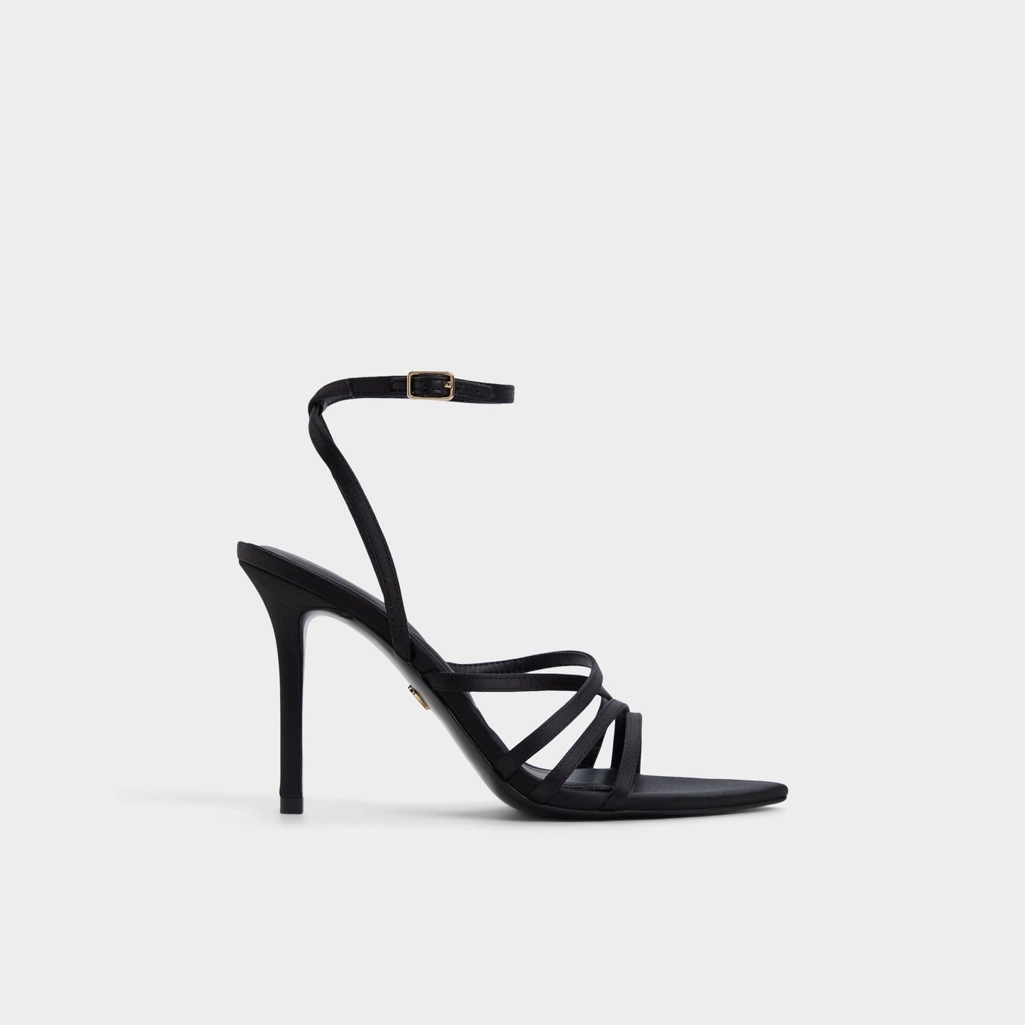 Solania Black Women's Strappy sandals - Strappy heeled sandal, Stiletto heel - Black