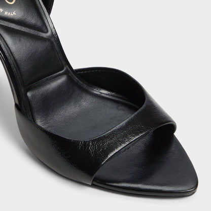 Forevermore Black Women's Strappy sandals - Strappy heeled sandal, Stiletto heel - Black