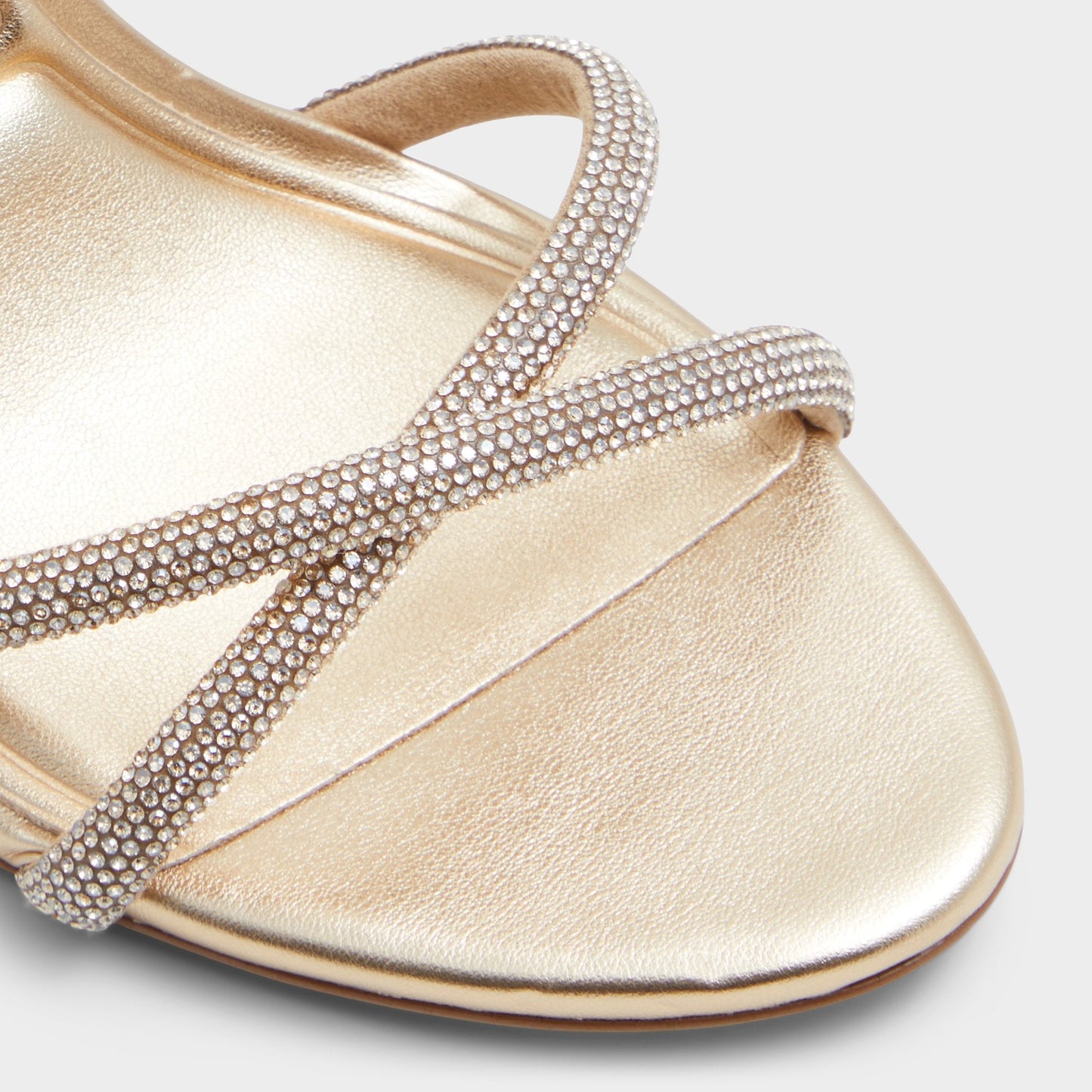Manaelden Gold Women's Heeled sandals - Strappy heeled sandal, Stiletto heel - Gold