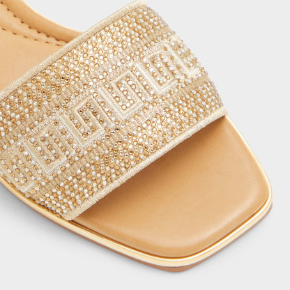 Oceania Gold Women's Flats - Slide sandal - Gold