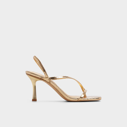 Riva in Gold 14213553 - Sling back heeled sandal, Stiletto heel - Gold