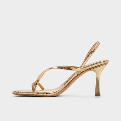 Riva in Gold 14213553 - Sling back heeled sandal, Stiletto heel - Gold