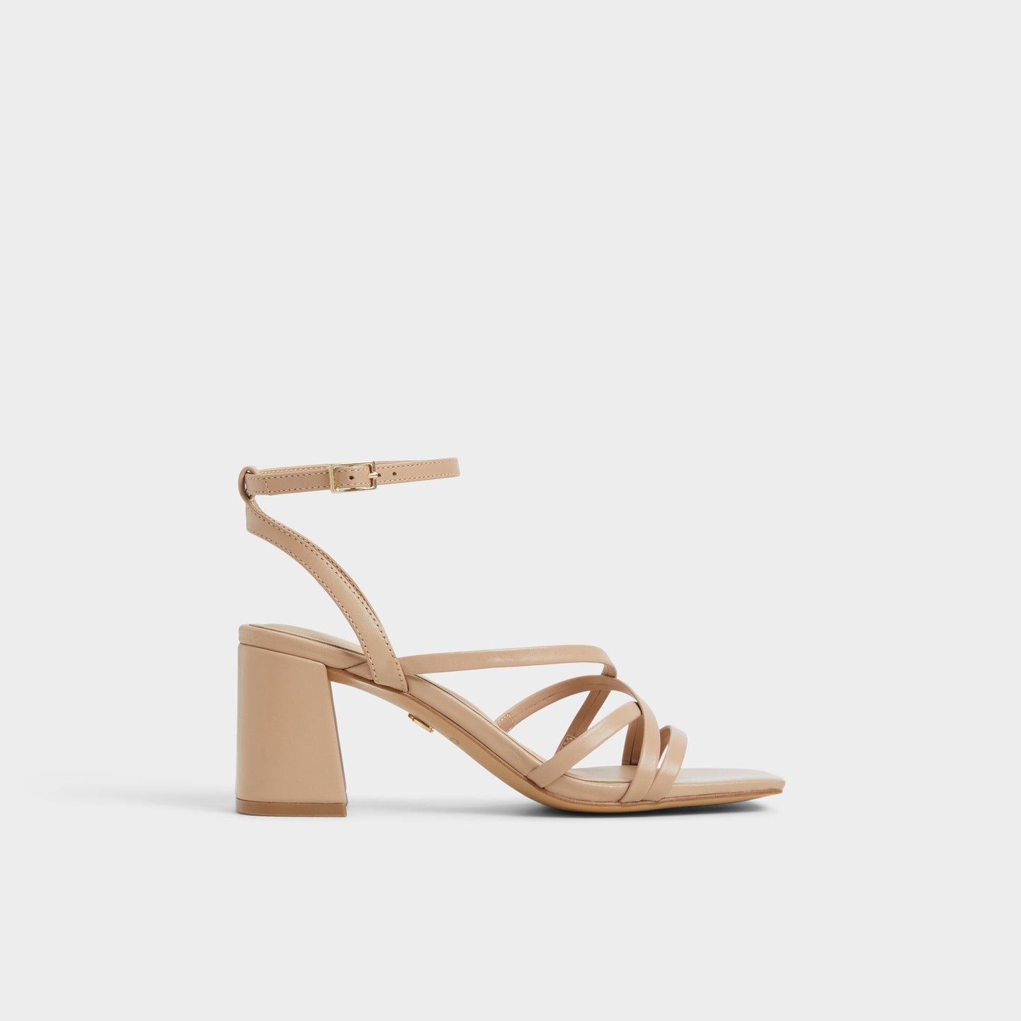 Esther Tan Women's Block heels - Strappy heeled sandal, Block heel - Tan