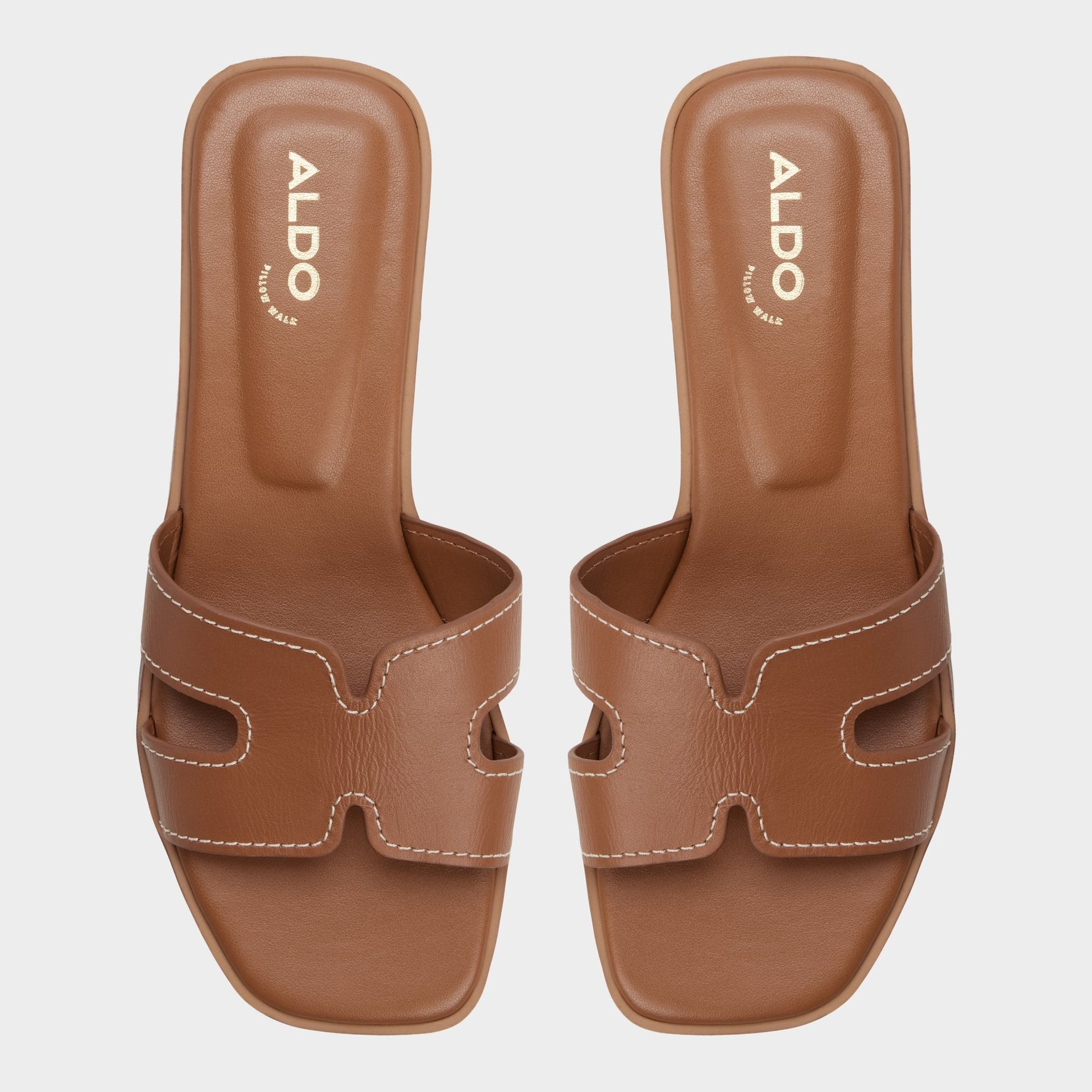 Itsandalb in Medium Brown - Slide sandal - Medium brown