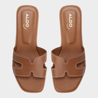 Itsandalb in Medium Brown - Slide sandal - Medium brown