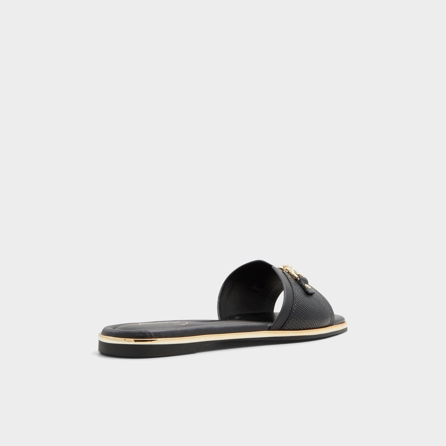 Alamassi Black Women's Flats - Slide sandal - Black